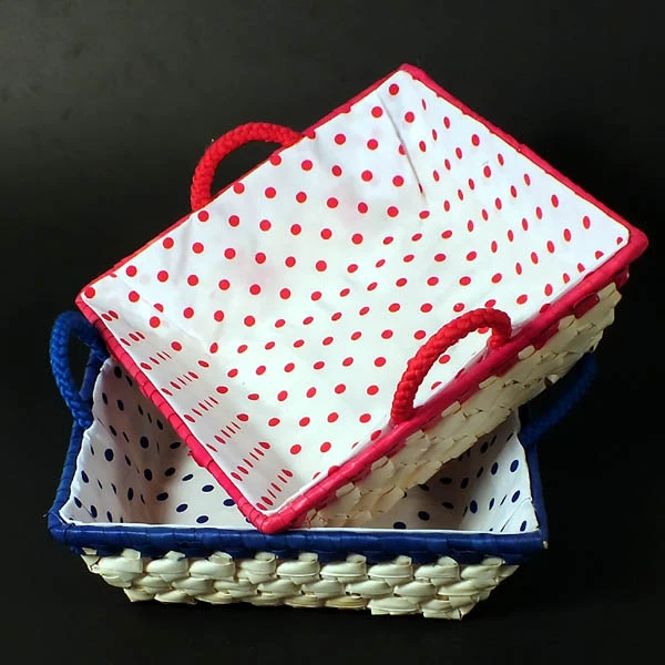 DAJAR- KOSZYK PALMA KWADRAT *KOLOR* 22X22CM 68097