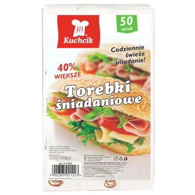 AKU- TOREBKI ŚNIADANIOWE 21*12,5*7CM '50SZT PAPIEROWE