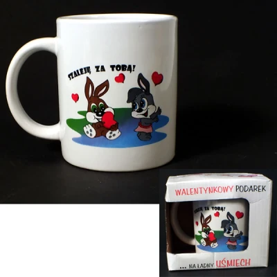 MMG-KUBEK CERAMICZNY *SZALEJĘ ZA TOBĄ*