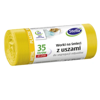 STELLA-WORKI DO SEGREGACJI ODPADÓW 35L A'20 *ŻÓŁTE PLASTIK/METAL* 2204