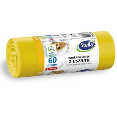 STELLA-WORKI DO SEGREGACJI ODPADÓW 60L A'14 *ŻÓŁTE PLASTIK/METAL* 5144