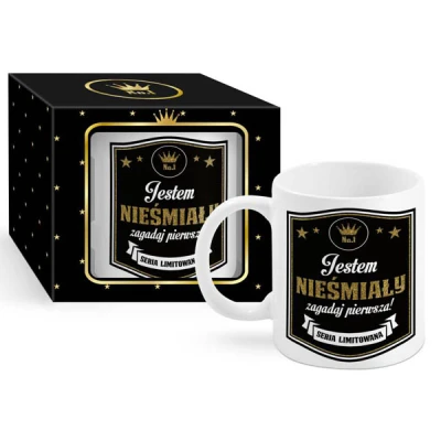 BG-KUBEK BOSS GOLD *JESTEM NIEŚMIAŁY*