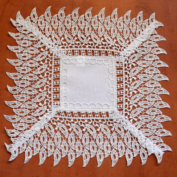 MESA/CH-SERWETA 144 GIPIURA 30X30 BIAŁA /6/