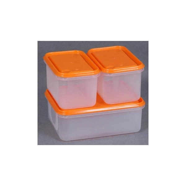 MTM- POJEMNIK DO ŻYWNOŚCI kWADRAT KPL.3 SZT