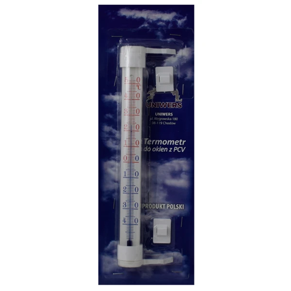 TERMOMETR ZAOKIENNY ŚREDNI  PRZYKLEJANY BIAŁY *ZSP*/35/