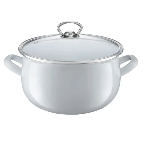 DAJ-GARNEK EMALIOWANY Z/P BARYŁKA GARDEN 20CM 35153 SZARY