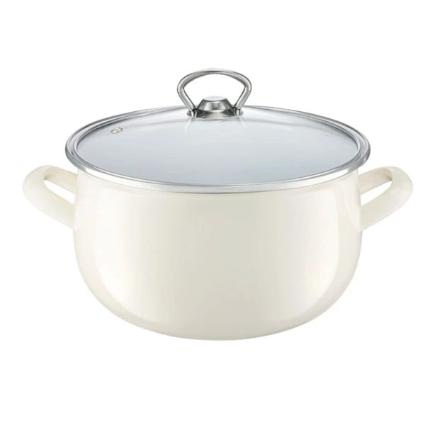 DAJ-GARNEK EMALIOWANY Z/P BARYŁKA GARDEN 20CM 35162 KREM