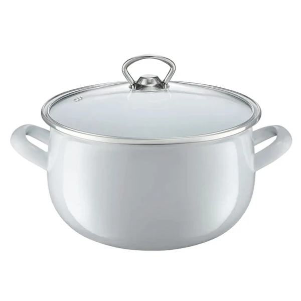 DAJ-GARNEK EMALIOWANY Z/P BARYŁKA GARDEN 22CM 35154 SZARY