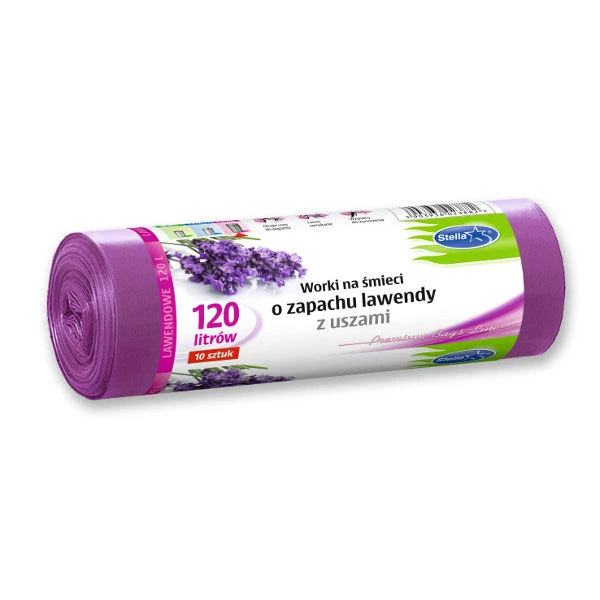 STEL-WORKI NA ŚMIECI Z USZAMI LAWENDOWE 120L A'10 3882