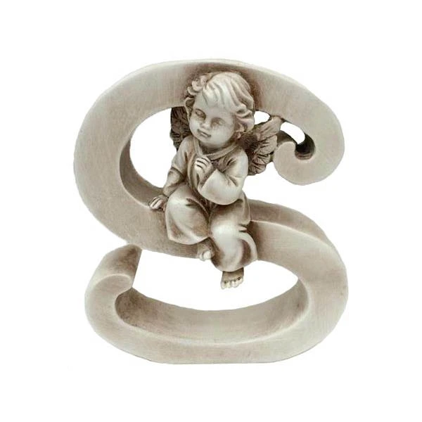 TOM-FIGURKA ANIOŁEK 13CM LITERA *S* AZ49