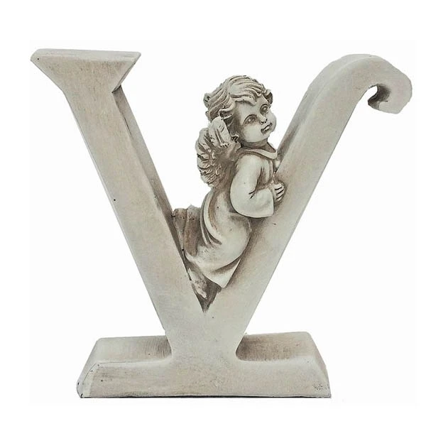 TOM-FIGURKA ANIOŁEK 13CM LITERA *V* AZ54