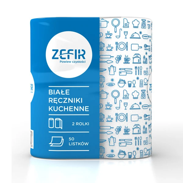 2-RĘCZNIKI PAPIEROWY ZEFIR  2W 12M RKC2005