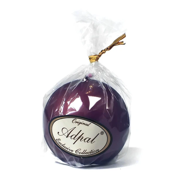 ADPAL-ŚWIECA KULA K-2 METALIK PÓŁMAT BORDOWA