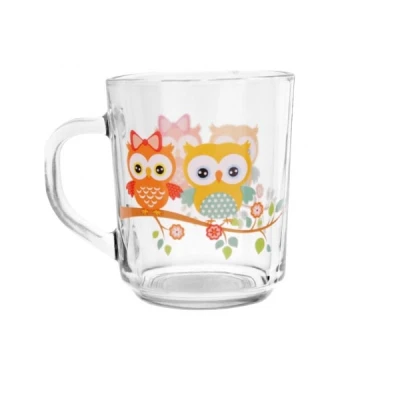 EM-KUBEK SZKLANY *MOTYW SOWA* A2108T