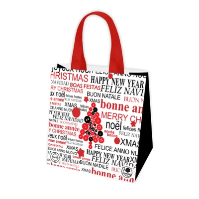 GAM-TORBA PP TKANY *ŚWIĄTECZNA CHOINKA Z ŻYCZENIAMI* 34X34X18