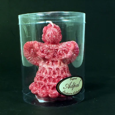 ADPAL-ŚWIECA KORONKA ANIOŁEK (TUBUS) CZERWONA