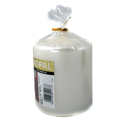 AD-ŚWIECA KLASYCZNA PIEŃKOWA 100/80 METALIK PERŁOWA