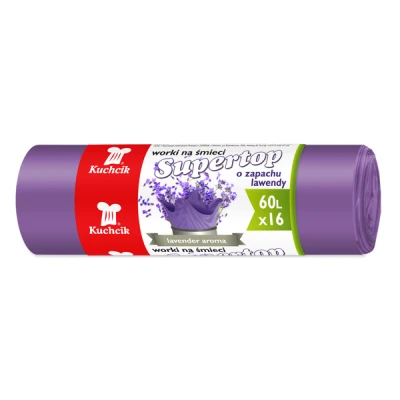 AKU-WORKI NA ŚMIECI WIĄZANE 60L '16SZT