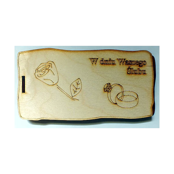 ANNAPOL-KASETKA DREWNO *ŻYCZENIA ŚLUBNE* 813