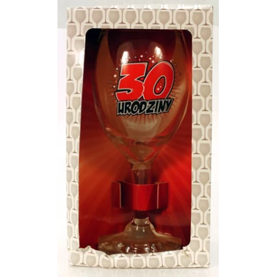 BG-KIELISZEK DO WINA *30 URODZINY* 220ML