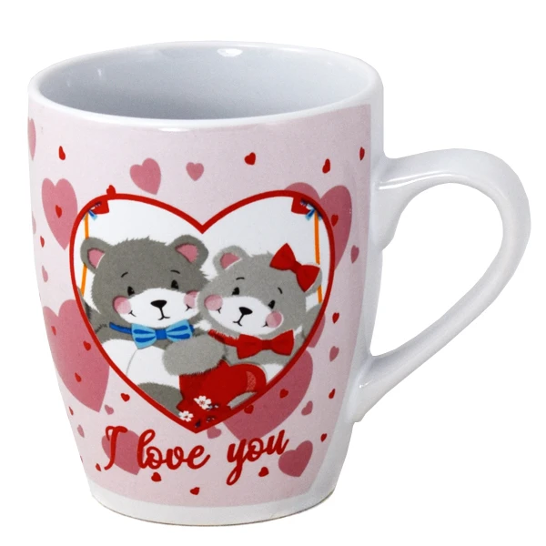 BG-KUBEK BARYŁKA 300ML*MISIE I LOVE YOU*