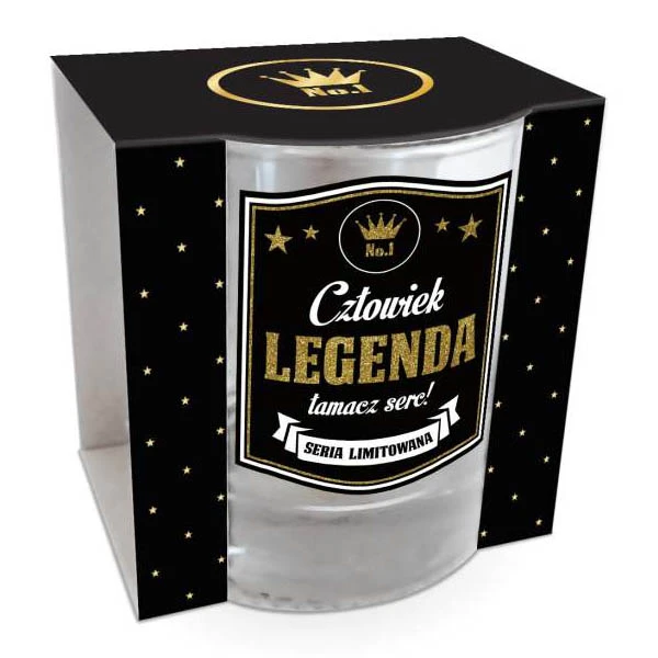 BG-SZKLANKA DO NAPOJÓW GOLD *CZŁOWIEK LEGENDA*