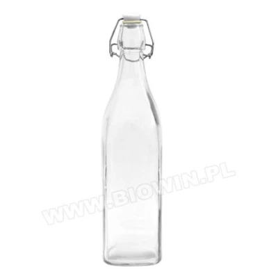 BIO-BUTELKA 1L Z HERMETYCZNYM ZAMKNIĘCIEM  OKRĄGŁA 631113