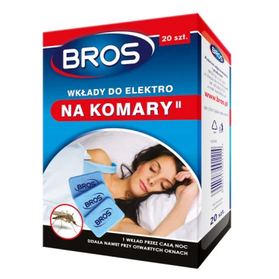 BROS-WKŁADY ELEKTRO NA KOMARY 20SZT + 10SZT GRATIS