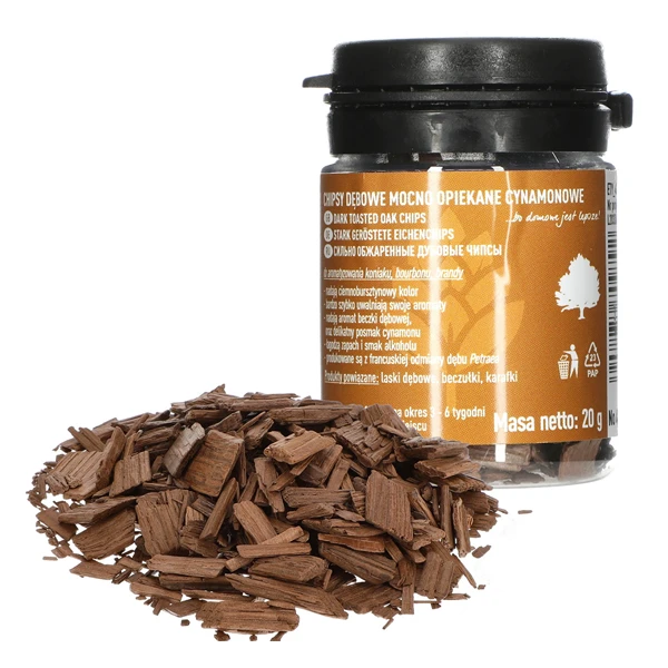 BR-WIÓRKI DĘBOWE CYNAMONOWE MOCNO OPIEKANE 20G 405030