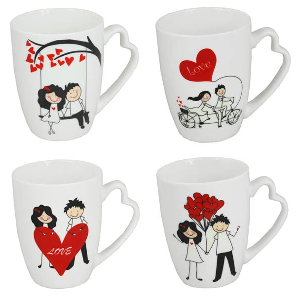 CH-KUBEK PORCELANOWY *CUTE COUPLE* 345ML 8784