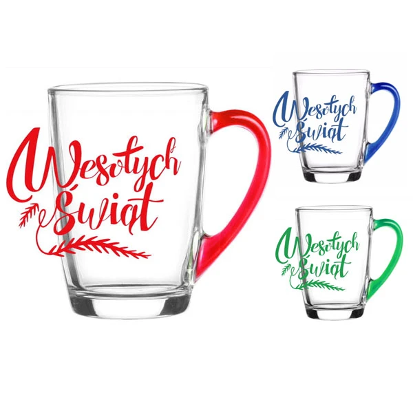 GLA-KUBEK ALA 300ML WESOŁYCH ŚWIĄT MIX /OP.24SZT/