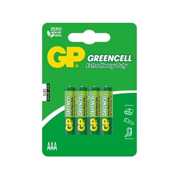 GP-KPL.4 BATERII GREENCELL R03  AAA 1,5V 24G-UE4