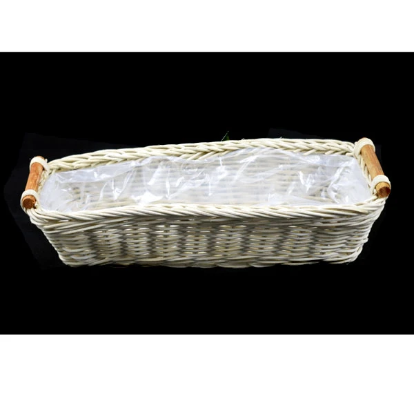 JD-KOSZYK RATTAN PROSTOKĄTNY 28X11CM 12-0019 WH