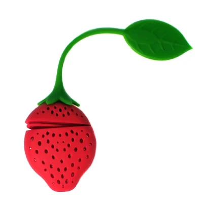 KH-4629 SILIKONOWY ZAPARZACZ DO HERBATY TRUSKAWKA