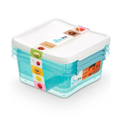 KPL. 3-POJEMNIKÓW  *ARCTIC.LINE* 0,85L KWADRAT Z/P 3811