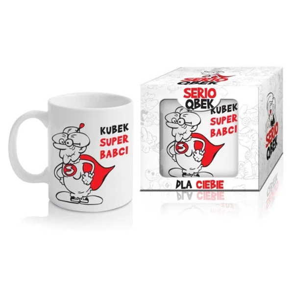 KUBEK PORCELANA *SUPER BABCIA*