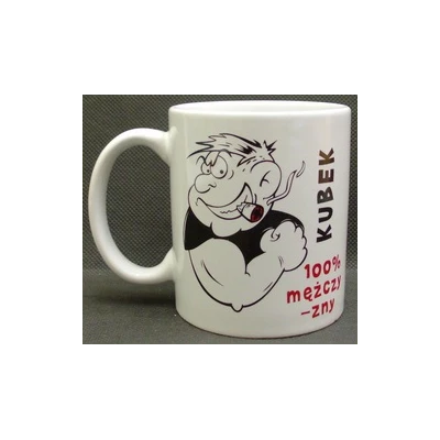 KUBEK PORCELANOWY *MĘŻCZYZNA*