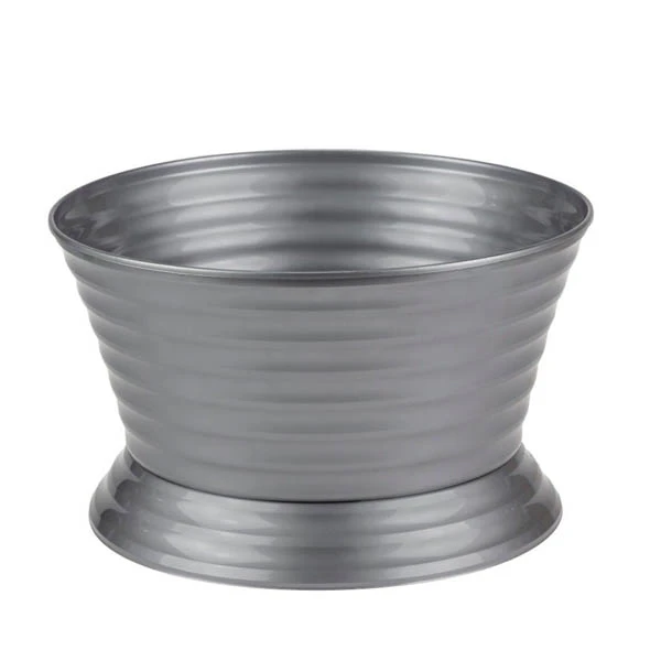 MISKA BRATEK ZE STOPKĄ 26CM SREBRNA