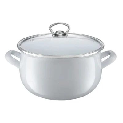 DAJ-GARNEK EMALIOWANY Z/P BARYŁKA GARDEN 16CM 35151 SZARY