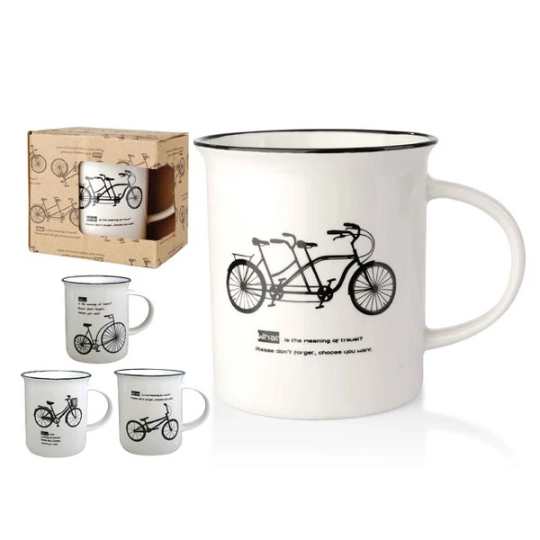 MON-KUBEK ROWER BIAŁY 300ML 9562