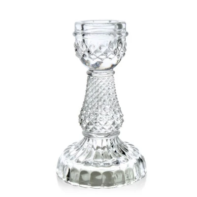 MON-ŚWIECZNIK SZKLANY H10,5CM 9606