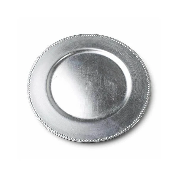 MON-TALERZ DEKORACYJNY 33CM SREBRNY 5807