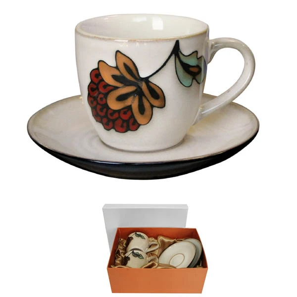 VER-KPL. FILIŻANEK+SPODEK 2+2 240ML *AKALIA*