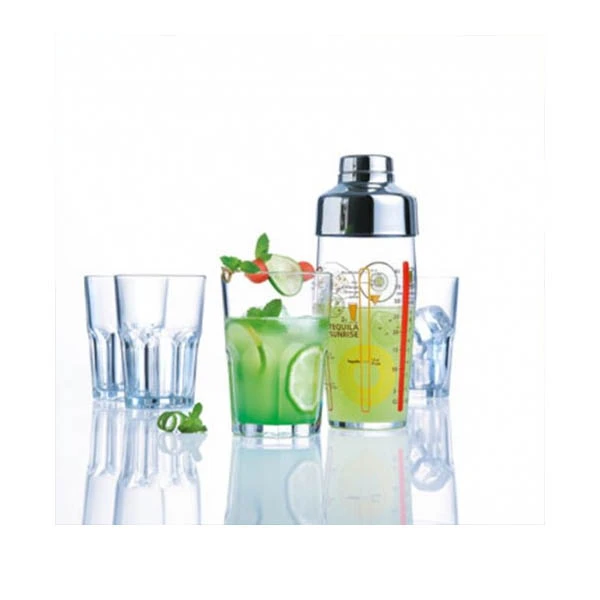 DAJ-KPL. 5CZ. SHAKER+SZKLANKI 40CL *SAMBA* 08020