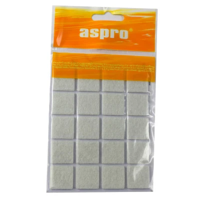 MIDAS-KPL.20 PODKŁADEK FILCOWYCH *BIAŁYCH* 20X20MM A-40001-03-020