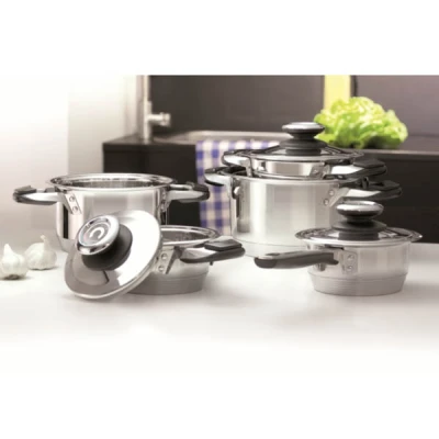 DAJ-KPL. GARNKÓW 10EL. Z TERMOMETREM W POKRYWIE *MAISON* 68881