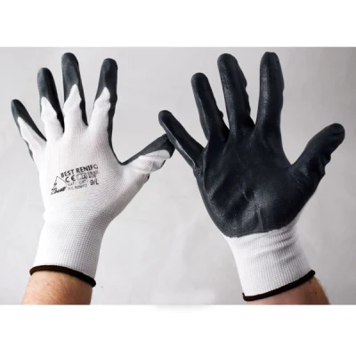 RĘKAWICE ROBOCZE  POWLEKANE NITRYLEM /12/