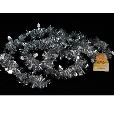 CH-ŁAŃCUCH NA CHOINKĘ 2M SREBRNY 8659