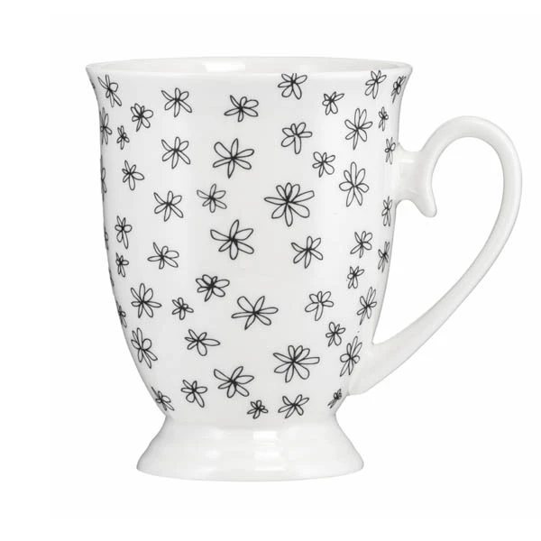 DAJ-KUBEK DIANA 300ML KWIATKI CZARNE 39927