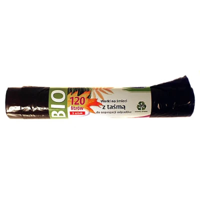 STELLA-WORKI DO SEG. *BIO* 120L A'5 LDPE BRĄZOWE